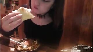 Kebabqueen public eating 1